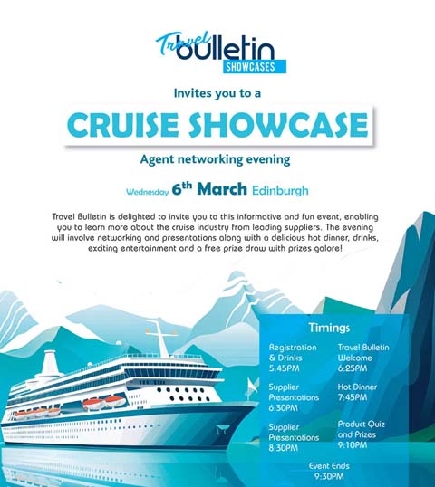 Cruise Showcase, Edinburgh