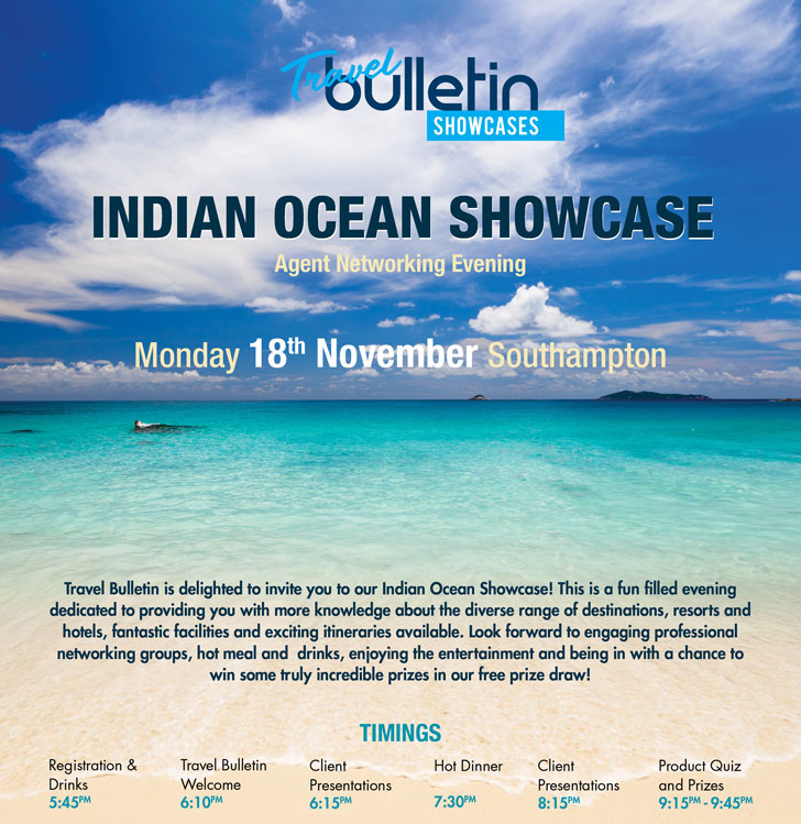 Indian Ocean Showcase in Southampton